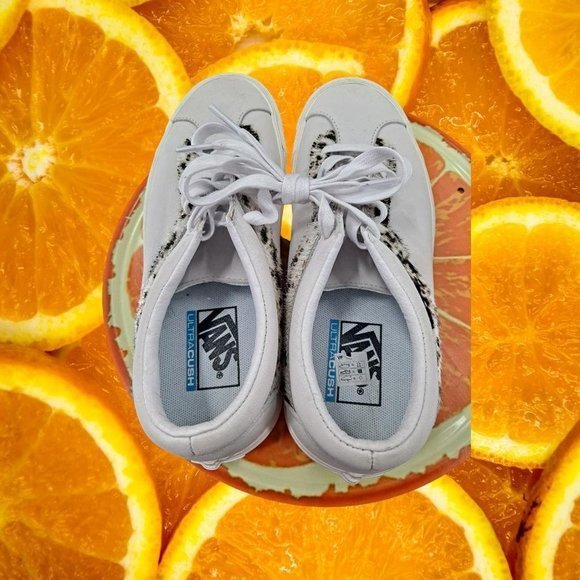 Vans Bold Ni White with Leopard‎ Print Size Men 6.5 Woman 8 - Picture 4 of 6